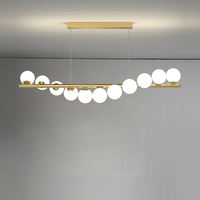 Luminaires suspendus LED en verre créatifs de style nordique BGST, avec des boules magiques et des étoiles, pour restaurant, lustre
