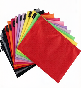 Portable A4 Zipper Canvas File Bag Colorful Oxford Stationery Pouch Custom Logo PVC Document Storage Bag - Product Image 2