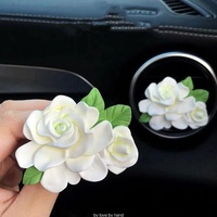 Diffuseur de parfum en plâtre de gypse solide de luxe avec logo personnalisé pour grille d'aération de voiture, désodorisant et diffuseur d'arômes pour sortie d'air automobile, cadeau