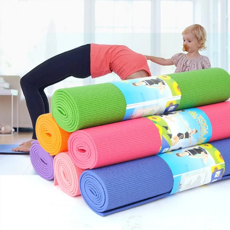 Tpe Eco Vriendelijke Anti Slip Yuga Mat Gedrukt Of Soild Pvc Yoga Mat