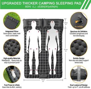 4.72 Inch TPU Automatische Opblaasbare Matras Camping Slaapkussen Dubbel Voor Wandelen 2 Persoon - Product Image 6