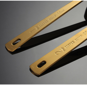 Cấp thực phẩm thép không gỉ dài xử lý Muỗng Canh Đo Scoop Vàng Cà Phê Đo muỗng - Product Image 4