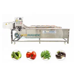 Industrial Air Bubble Okra Zucchini Eggplant Loofah Asparagus Washing Cleaning Processing Machine