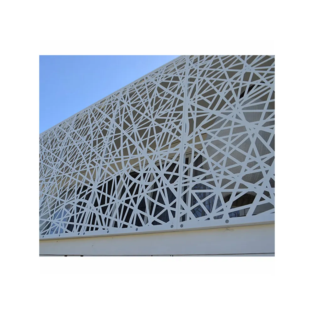 CNC cutting aluminum facade panel outdoor metal panel curtain wall facade