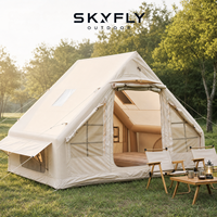 Tente de camping gonflable de 3 m de long et 2 m de haut, abri à colonnes d'air avec fenêtre latérale et lucarne