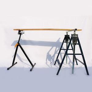 Cavalletto di Supporto Robusto Regolabile per Lavorazione del Legno con Rullo Telescopico - Product Image 5