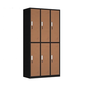 6 khóa khóa <span class=keywords><strong>Locker</strong></span> 6 khoang nhân viên Tủ lưu trữ tủ thép thay đổi phòng <span class=keywords><strong>Locker</strong></span> - Product Image 2