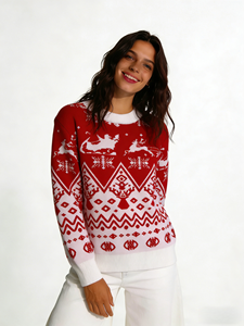 Maglione Natalizio da Donna, T-Shirt Natalizia, Felpe con Cappuccio, Set di <span class=keywords><strong>Abbigliamento</strong></span> Natalizio Prodotto dal Produttore - Product Image 5