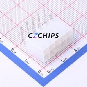 HC-5557-2*5AW Wire-to-Board Pin Header Bent Lead Through Hole,P=4.2mm Connector 2x5P 4.2mm Right Angle Insert Mini-Fit (MX 4.2) - Product Image 1