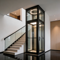 Ascenseur intérieur sans puits personnalisé de 2 à 5 étages, ascenseur à traction, ascenseur résidentiel intérieur, facile à installer