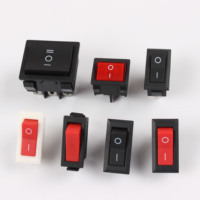 Interrupteur à bascule 3 broches 3 positions pour bateau, interrupteur à bascule rond/carré personnalisé avec lumières LED 250V/16A CA ON-OFF