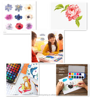 Ensemble d'aquarelle portable de voyage pour enfants écoliers dessin