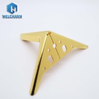 Chrome noir or Triangle métal jambe meubles accessoires pour Table chaise armoire canapé Design moderne pour salon