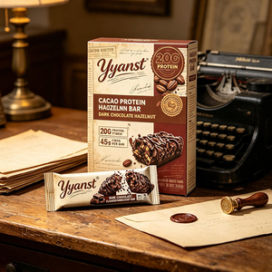 Barres protéinées au chocolat noir, noisettes et cacao, collations pour un regain d'énergie rapide, pour les sportifs, nutrition quotidienne, fabrication OEM, marque privée - Product Image 3
