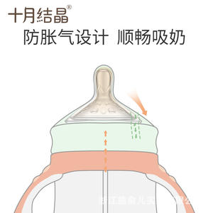 Biberón de cristalización Octubre PPSU de cuello ancho cónico anticólicos 0-12 meses sin BPA - Product Image 4