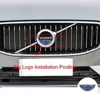 Geniş açı araba ön kamera Logo için gömülü Volvo S60 V60 V40 C30 V50 S90 V90 S80 V70 XC70 XC60 XC40