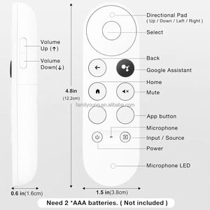 Mới 2 Trong <span class=keywords><strong>1</strong></span> IR Màu Xanh Răng Bằng Giọng Nói Điều Khiển Từ Xa G9N9N Thay Thế Cho Google TV Chromecast 4K Tuyết Ga10919 Ga01920 Ga01923 - Product Image 3