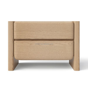 FERLY Moderner Luxus-Nachttisch Massivholz Eiche Individuelle Farbe Noma Geschlossener Nachttisch - Product Image 1