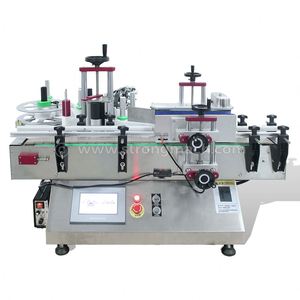 Machine d'étiquetage de bouteilles rondes entièrement automatique de bureau à grande vitesse, équipement d'étiquetage auto-adhésif pour sauce soja et vinaigre en plastique - Product Image 3