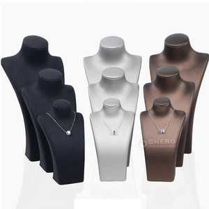 Expositor de Collares de Cuero PU de Alta Calidad y Durabilidad con Logotipo Personalizado, Soporte de Exhibición de Resina Multicolor para Joyerías Globales - Product Image 6