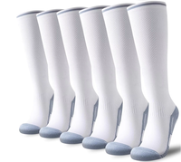 Chaussettes de compression de qualité sportive respirantes pour le soutien athlétique et la récupération, couleur personnalisée, tricotées montantes pour la saison hivernale