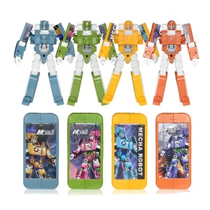 Đồ Chơi <span class=keywords><strong>Robot</strong></span> Biến Hình Máy Câu Chuyện Chiếu Sáng Đa Năng Điện Thoại Di Động Đồ Chơi Biến Hình Điện Thoại Di Động Bằng Nhựa Cho Bé Trai 5 Đến 7 Tuổi - Product Image 2