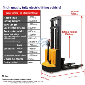 High Efficiency Electric Hydraulic Forklift Stackers With Stable Performance - Product Image 5
