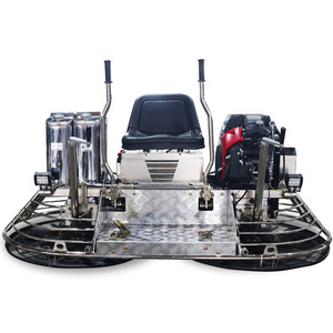Machine à lisser le béton à moteur essence, à double disque, autoportée, pour le lissage des surfaces routières - Product Image 1