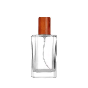 Luxury Recyclable 30ml 50ml 100ml Glass Perfume Bottle With Pump Spray Cap