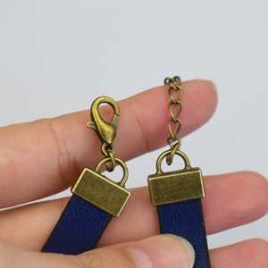 Pulsera de cuero con texto grabado para hombre y mujer, brazalete de piel con texto grabado, para parejas, venta al por mayor - Product Image 6