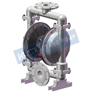 Paslanmaz çelik 316L pnömatik çift diyaframlı pompa akış verileri su testine dayanmaktadır - Product Image 1