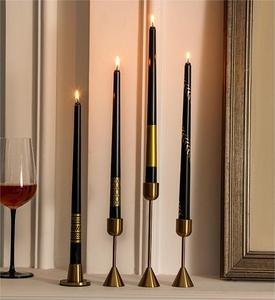 <span class=keywords><strong>Artdeco</strong></span> altre decorazioni di lusso in oro nero con candela di colore fornisce candele coniche per la cena per il matrimonio del ristorante - Product Image 5