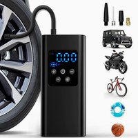 Compresseur numérique portable sans fil 12V pour pneus de voiture, gonfleur monocylindre multifonction ABS 150psi