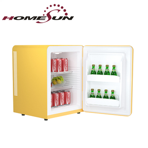 Réfrigérateur rétro <span class=keywords><strong>jaune</strong></span> 40L couleur personnalisée, design coloré, mini réfrigérateur rétro - Product Image 2