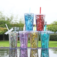 Tasse gobelet en plastique 16oz 20oz 24oz personnalisé gobelet en acrylique à double paroi en vrac Vaso Drinkware Becher Sippy Cup Tumbler avec pailles