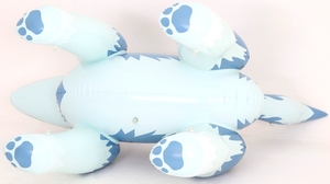 1.8ml Inflatable tùy chỉnh màu xanh sói, sáng bóng PVC Inflatable Husky, kêu cót két đồ chơi động vật - Product Image 6