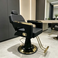 Fauteuil de coiffure robuste en métal pour salon de coiffure ou salon à domicile, idéal pour la coupe de cheveux - Vente en gros
