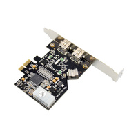 بطاقة توسعة PCI Express من WINTEK 1394B بـ 2+1 منفذ FireWire 800 مع شريحة TI XIO2213AZAY متوفرة في المخزون