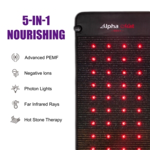 लक्जरी ए 8000 चिकित्सा जैव अमेथिस्ट क्रिस्टल पेम्फ मालिश गद्दे गर्मी स्वास्थ्य जैड टूरमैडिन मैट मैट फोटन लाल प्रकाश - Product Image 2