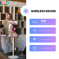Pantalla Táctil Móvil Nueva con Batería, Pizarra Interactiva, Televisor Inteligente Portátil FlexiGo de 27'' 32'' con Android Serial para