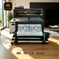 Équipement de transfert thermique DTF A1 de 60 cm avec double tête d'impression I3200, compatible avec le film PET pour l'impression de vêtements de taille moyenne et petite en usine