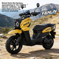 Moto électrique Fanlin 64V 2000W haute vitesse longue portée, style tank, pour adulte, vente en gros transfrontalière