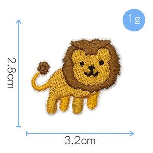 Mini Patchs Autocollants Mignons Lion, Tigre, Dinosaure, Grenouille, Poisson pour Décoration Vêtements, Chaussures, Chapeaux - Product Image 3