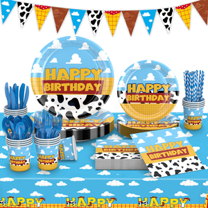 Set di Articoli per Feste di Compleanno a Tema Toy Story, Decorazioni e Stoviglie Personalizzate per Bambini - Product Image 1