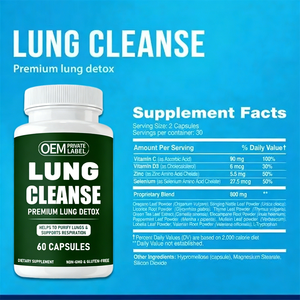 Königskerzenblatt-Kräuter Atemwegs-Nahrungsergänzungsmittel Lungen-Entgiftungs-Softgel-Kapseln Lungenreinigungs-Komplex NAC Quercetin Cordyceps für Erwachsene - Product Image 3