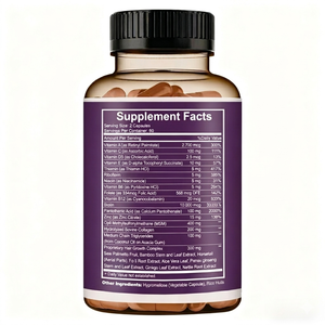OEM ODM Biotine 10 000 mcg avec Collagène MSM 120 Capsules Végétales GMP Halal pour Complément Alimentaire à Marque Blanche - Product Image 3