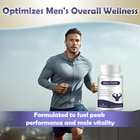 Complément alimentaire pour la vitalité masculine OEM, 15 herbes, soutien énergétique et de l'endurance sportive, capsules, marque privée