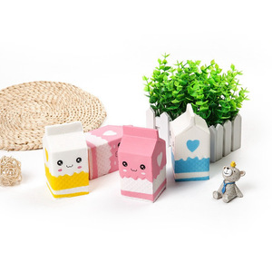 Jincan Factory Direct PU <b>Milk</b> <b>Box</b> Squishy Slow Rebound Decompression Simulation Handicraft Toy for Boys and Girls - Product Image 1