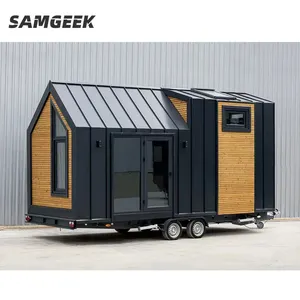 Tiny Houses Trailer Modern Design Garden Building Outdoor Camping Kit Cozy And Warm House on wheels tiny home