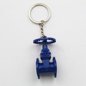 Fabricants en gros de porte-clés en métal en forme de valve, alliage rotatif, pendentif de clé, simulation de valve 3D, porte-clés - Product Image 3